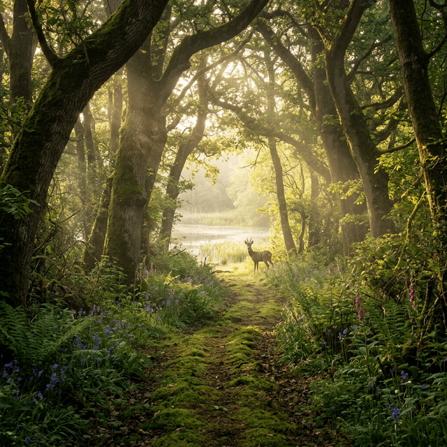 Sentier forestier du domaine